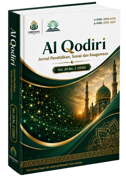 					View Vol. 24 No. 2 (2026): Al Qodiri: Jurnal Pendidikan, Sosial dan Keagamaan
				